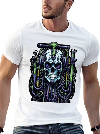 Skull Mechanic Graphic T-Shirt