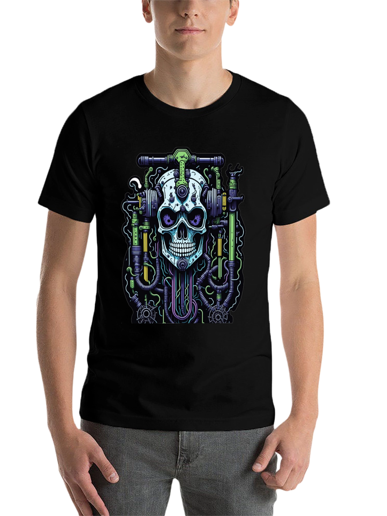 Skull Mechanic Graphic T-Shirt