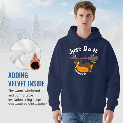 Just Do It Tomorrow Sloth Funny Lazy Comfort Hoodie, Unisex Humorous Top