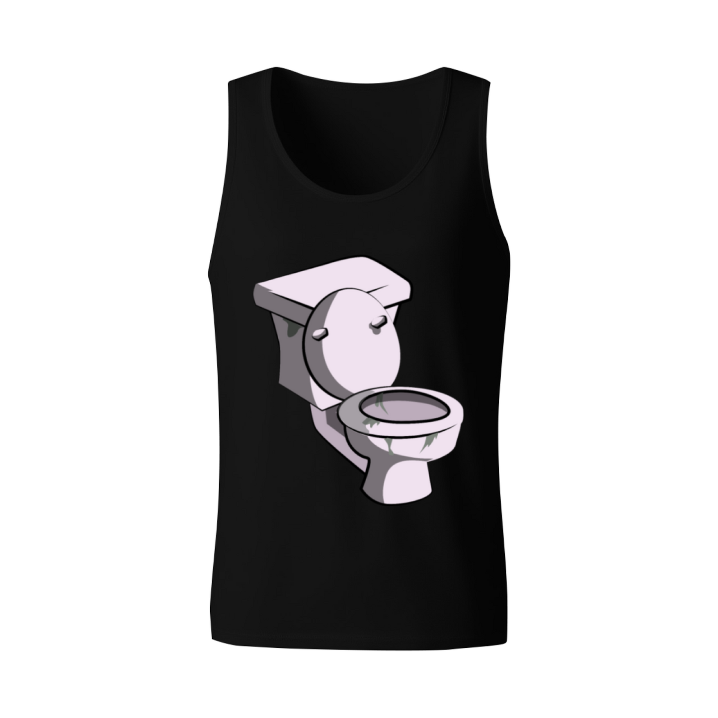 Funny Cartoon Toilet Weird Aesthetic Graphic Tank