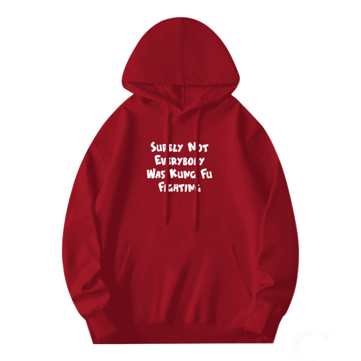 Funny Kung Fu Lyric Red Unisex Hoodie
