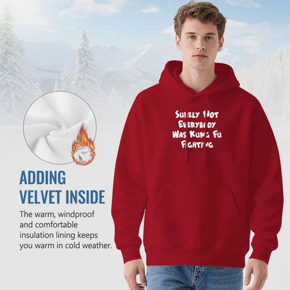 Funny Kung Fu Lyric Red Unisex Hoodie