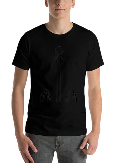Anchor Graphic Tee - Black Casual Comfort