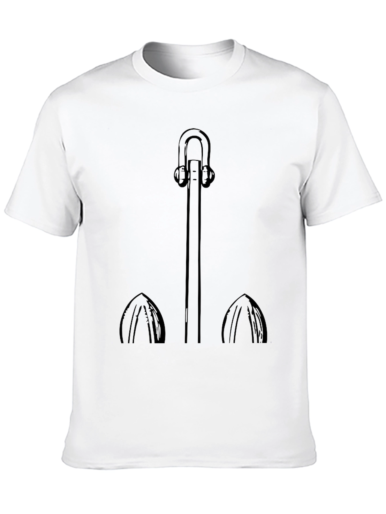 Anchor Graphic Tee - Black Casual Comfort