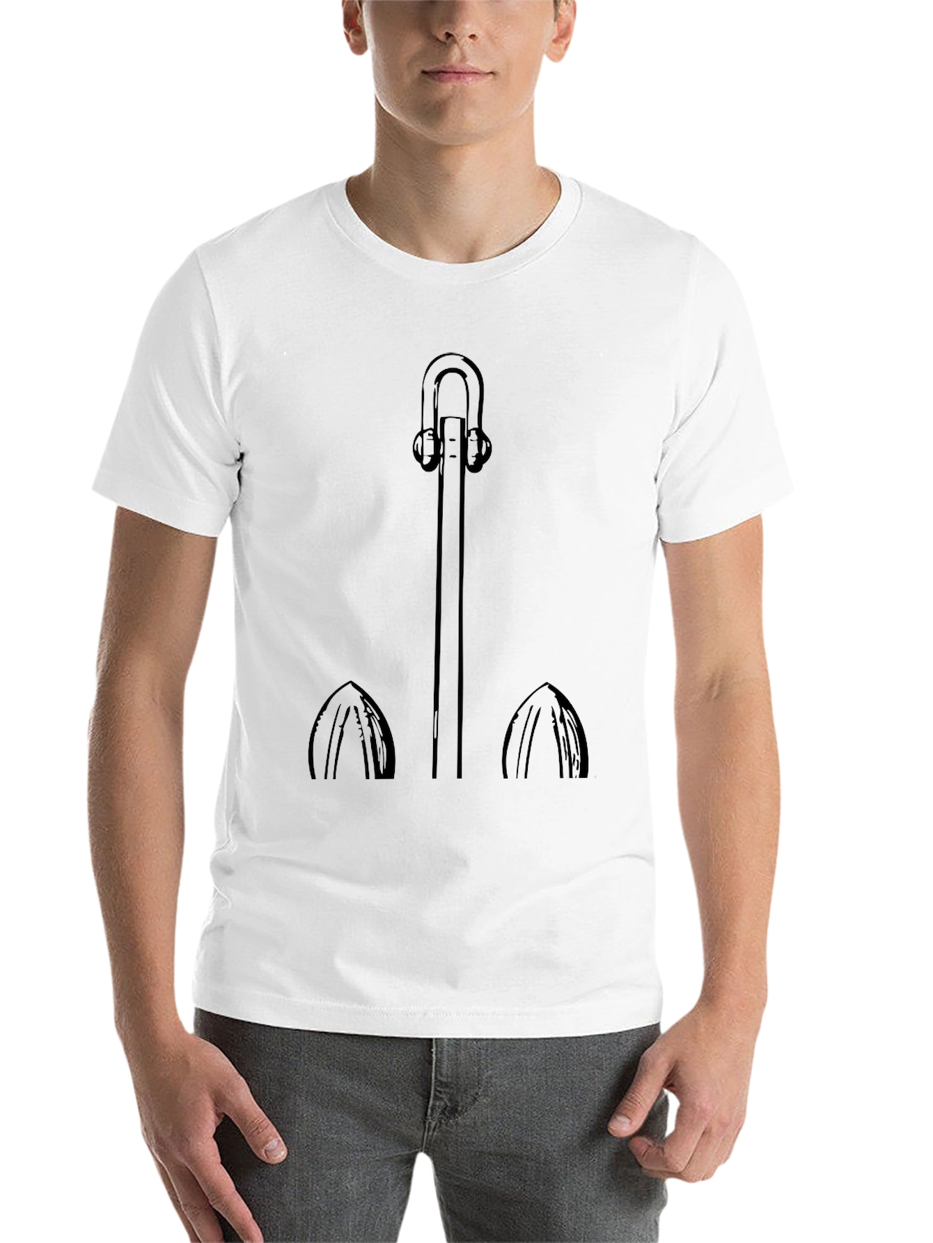 Anchor Graphic Tee - Black Casual Comfort