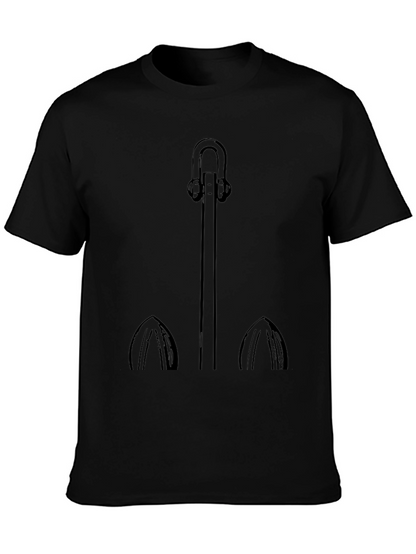 Anchor Graphic Tee - Black Casual Comfort