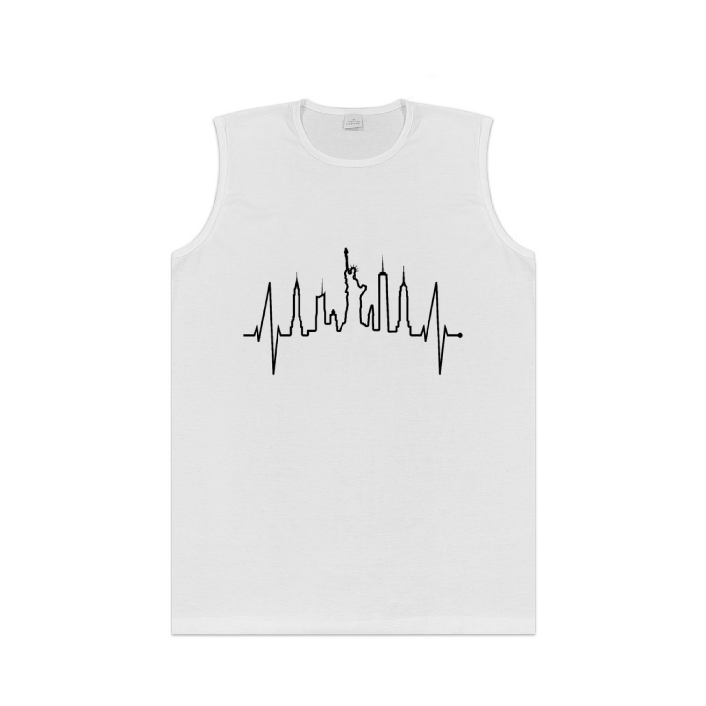 New York City Skyline Heartbeat Tank Top