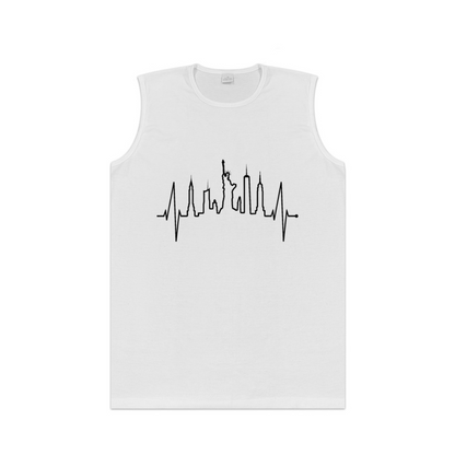 New York City Skyline Heartbeat Tank Top