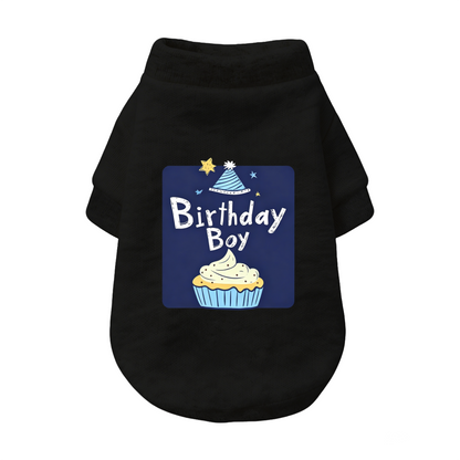 Birthday Boy Cupcake Party Pet Outfit Sweater