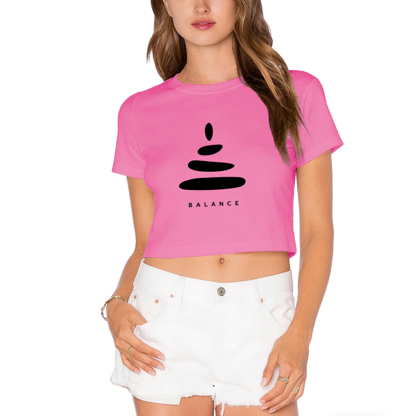 Balance Stack Stone Calm Lime Crop Top