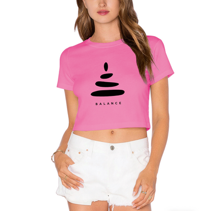 Balance Stack Stone Calm Lime Crop Top