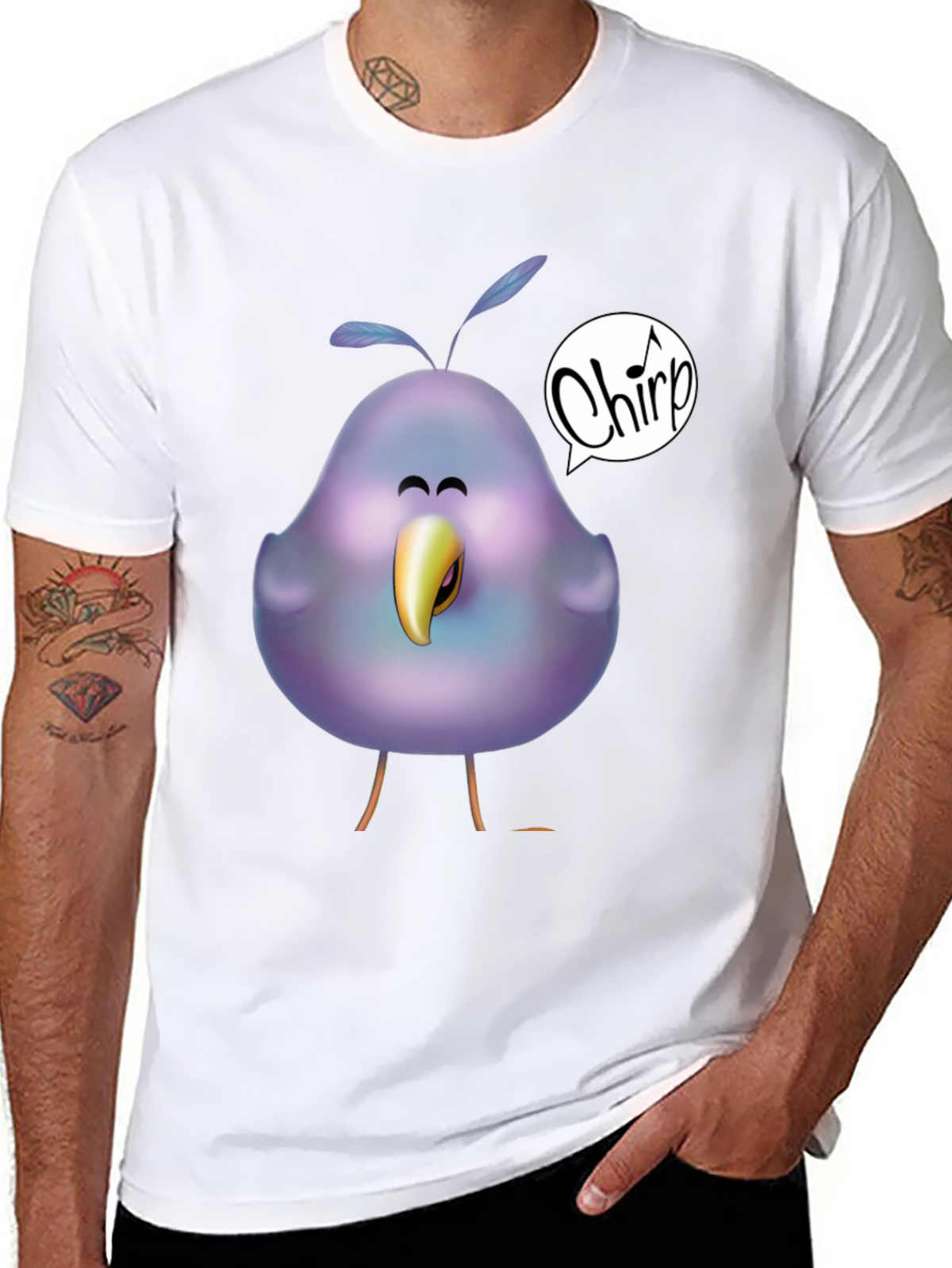 Chirp Bird Graphic T-Shirt - Unisex Soft Cotton Tee