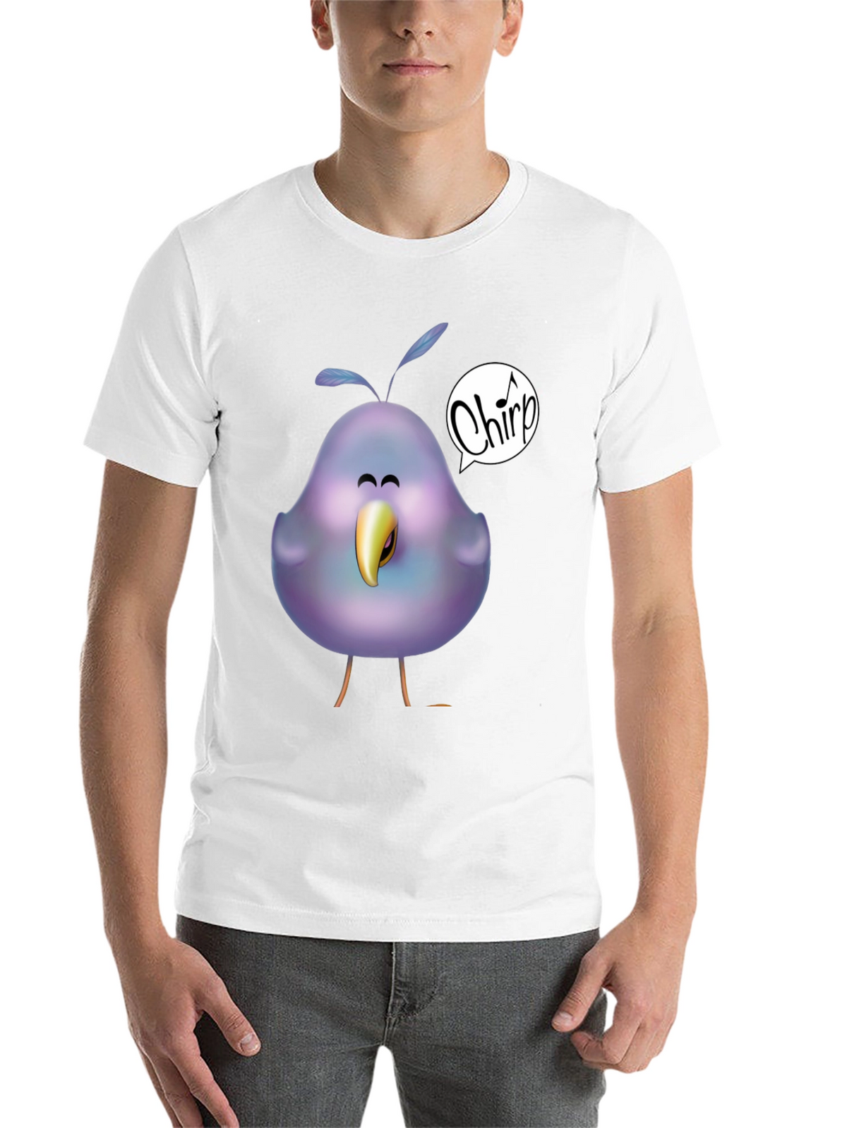 Chirp Bird Graphic T-Shirt - Unisex Soft Cotton Tee