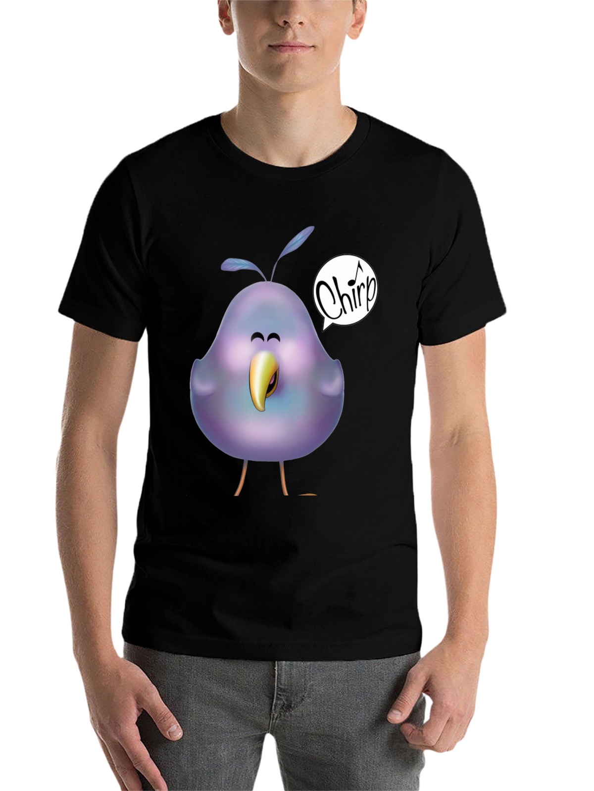 Chirp Bird Graphic T-Shirt - Unisex Soft Cotton Tee