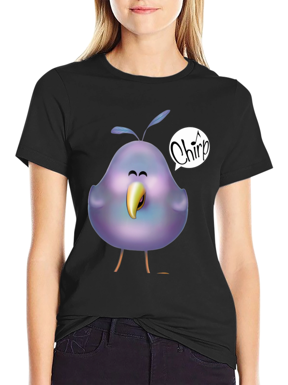 Chirp Bird Graphic T-Shirt - Unisex Soft Cotton Tee