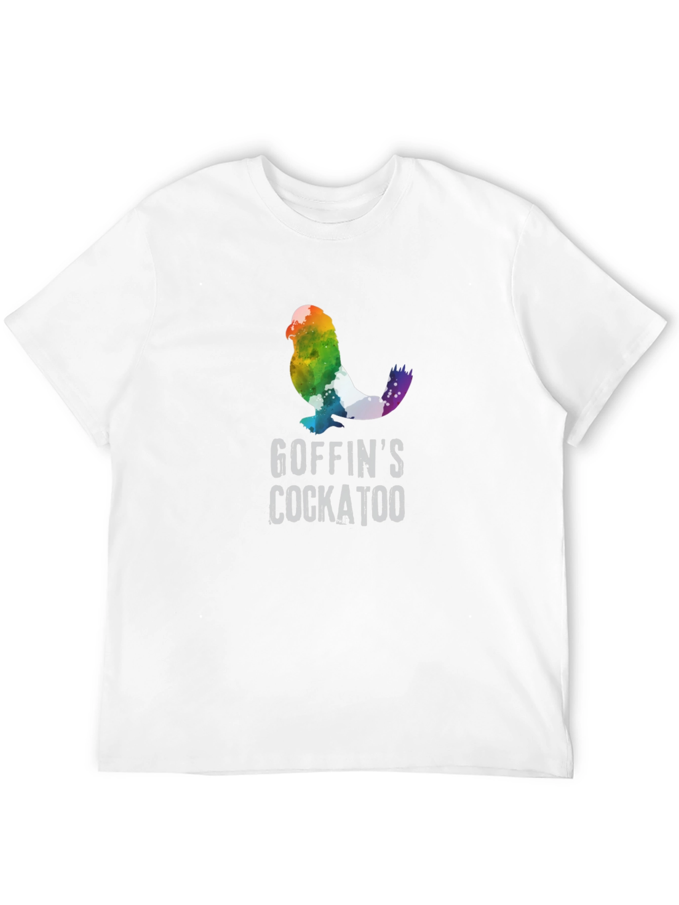 Goffins Cockatoo Rainbow T-Shirt - Unique Bird Lover Tee