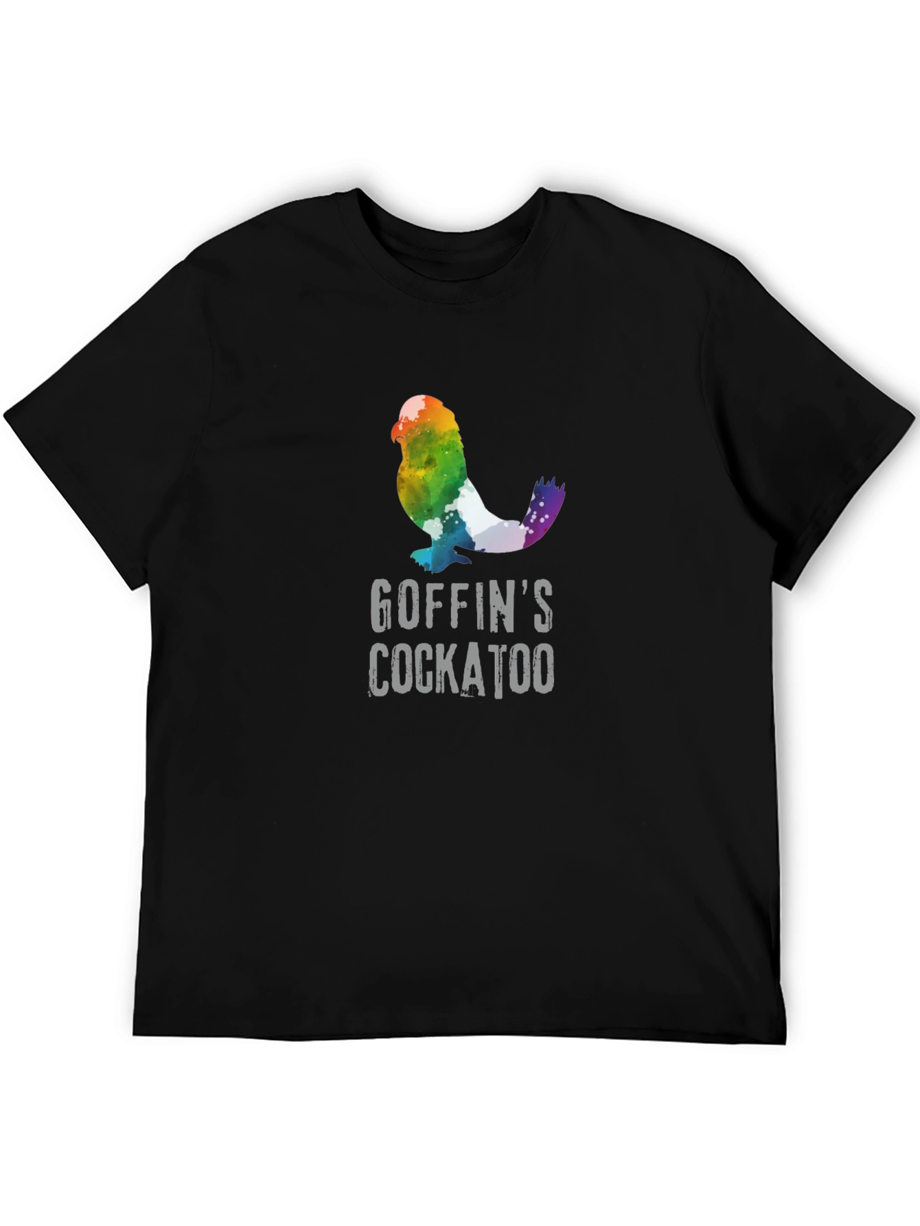 Goffins Cockatoo Rainbow T-Shirt - Unique Bird Lover Tee