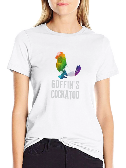 Goffins Cockatoo Rainbow T-Shirt - Unique Bird Lover Tee