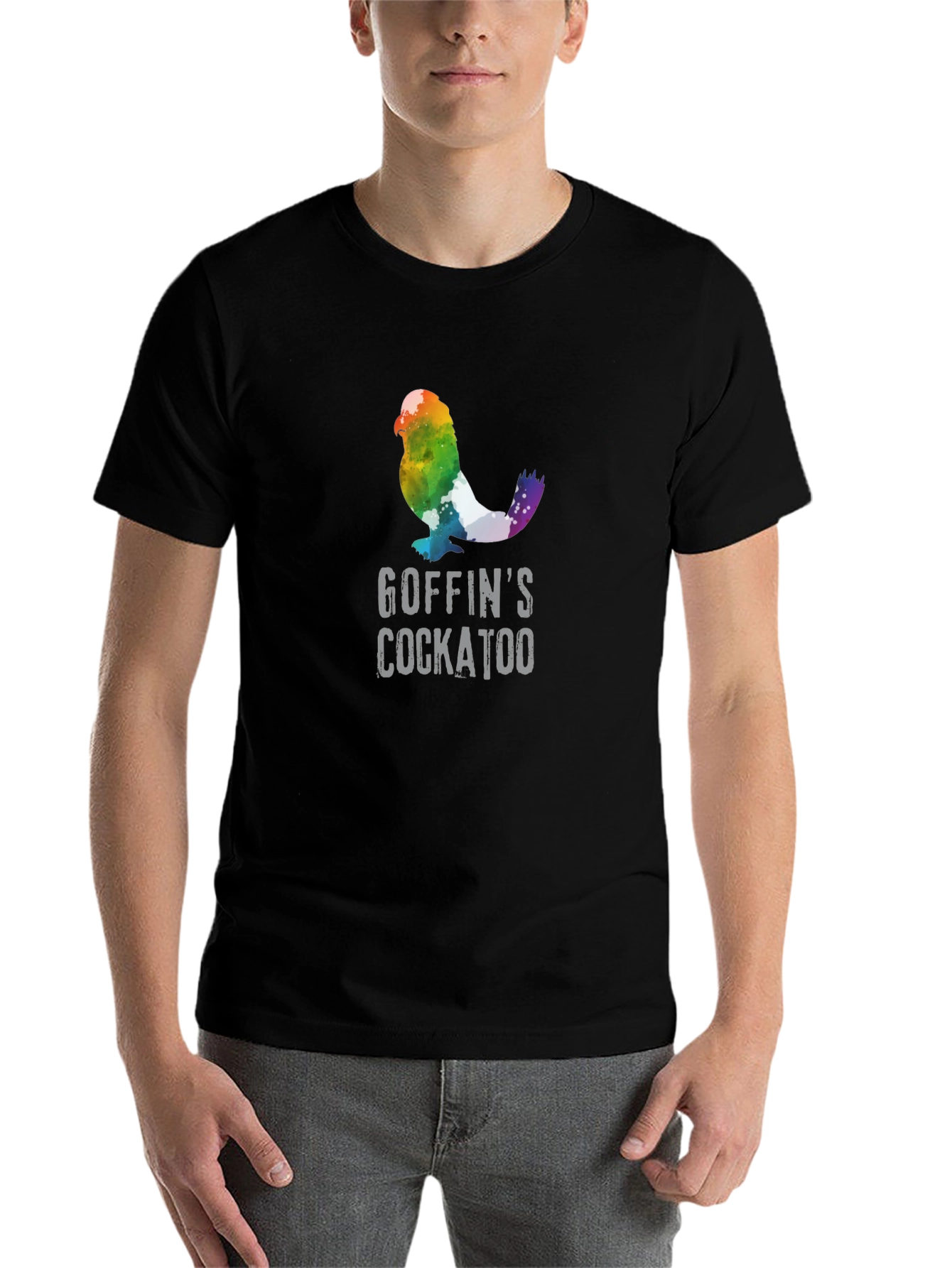 Goffins Cockatoo Rainbow T-Shirt - Unique Bird Lover Tee