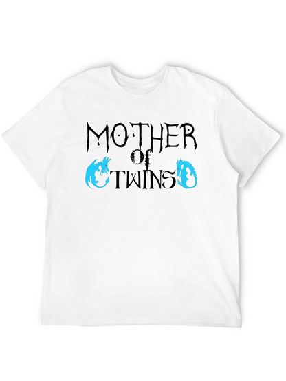 Mother of Twins Dragon T-Shirt - Fun Mom Tee