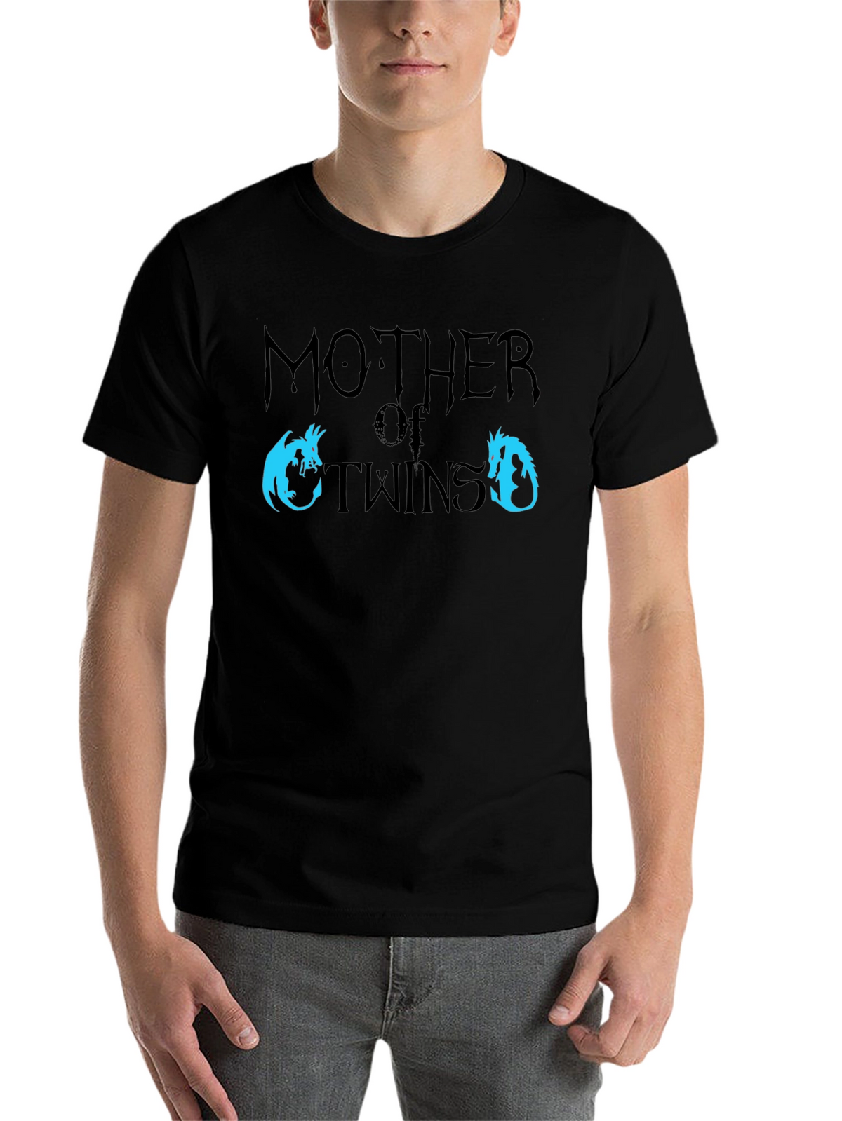 Mother of Twins Dragon T-Shirt - Fun Mom Tee