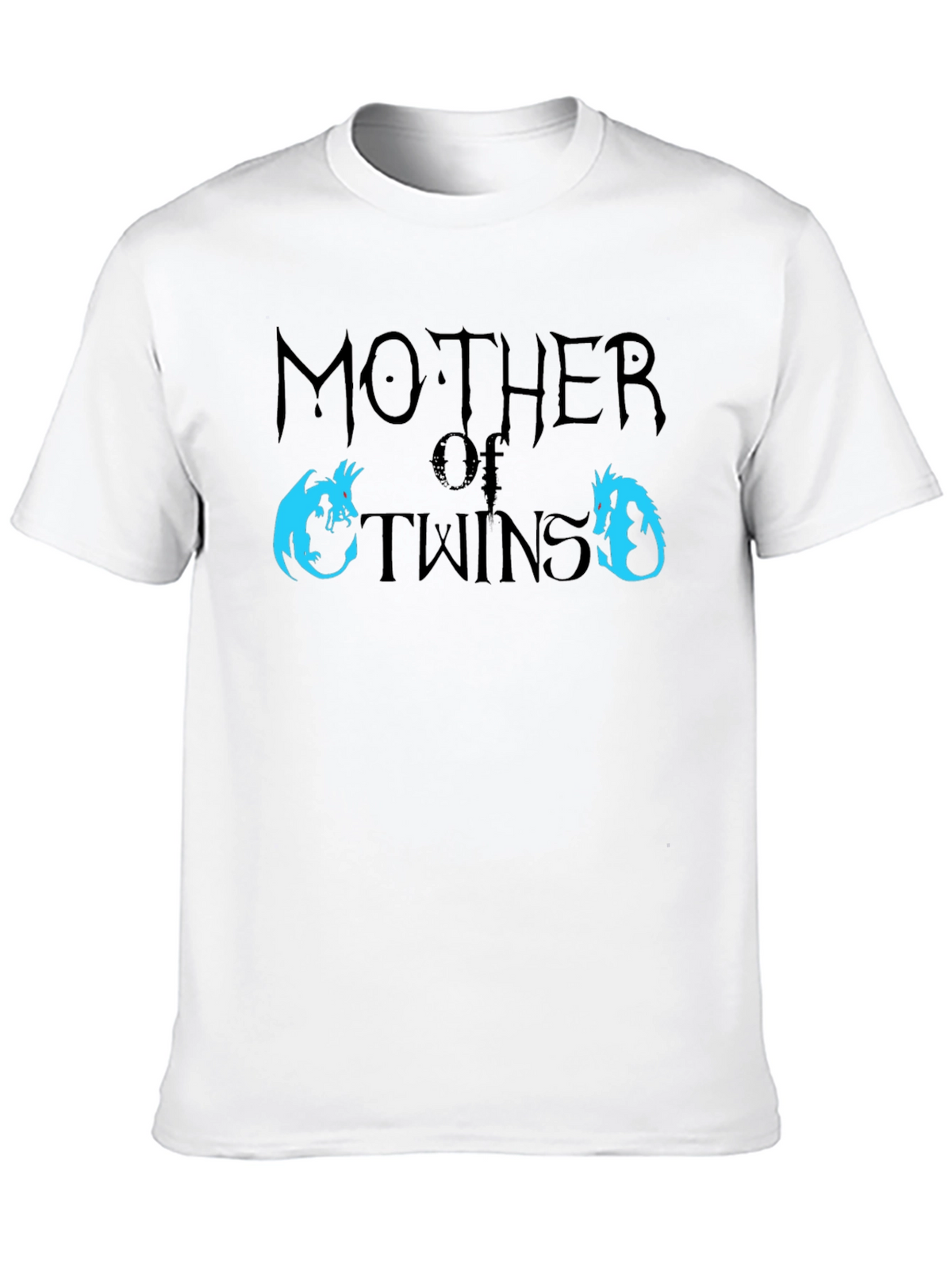 Mother of Twins Dragon T-Shirt - Fun Mom Tee