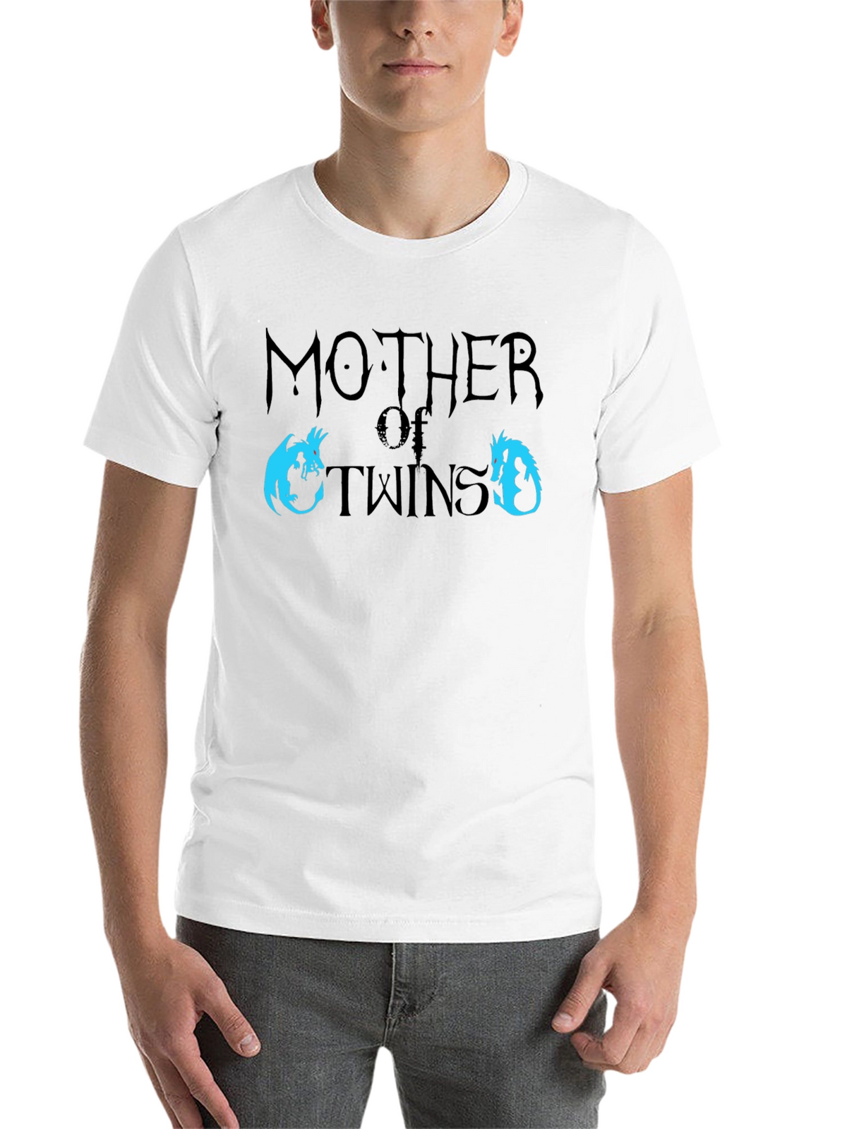 Mother of Twins Dragon T-Shirt - Fun Mom Tee