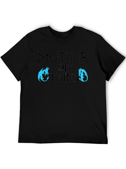 Mother of Twins Dragon T-Shirt - Fun Mom Tee
