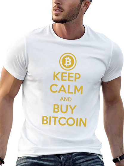 Keep Calm and Buy Bitcoin Black T-Shirt
