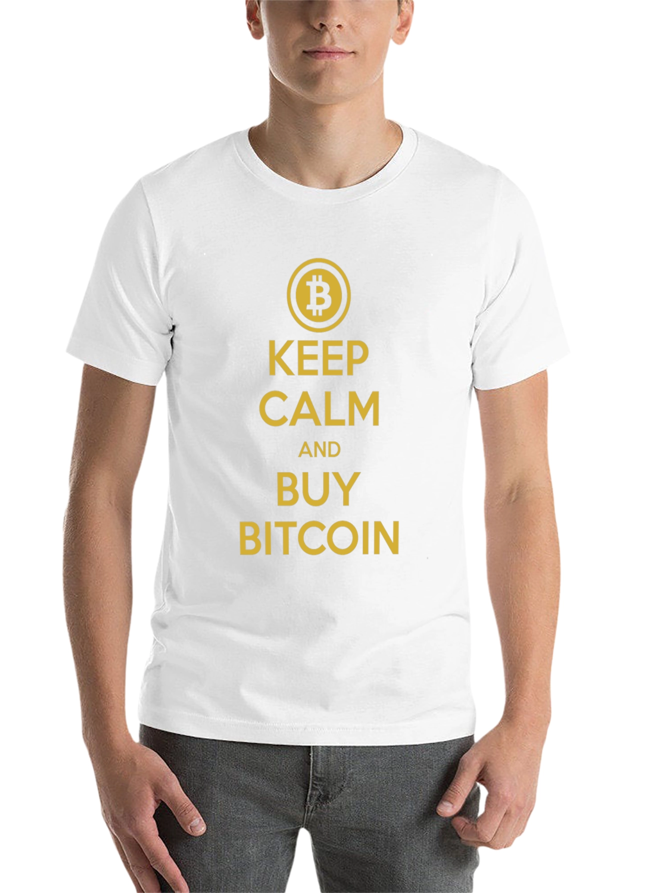 Keep Calm and Buy Bitcoin Black T-Shirt