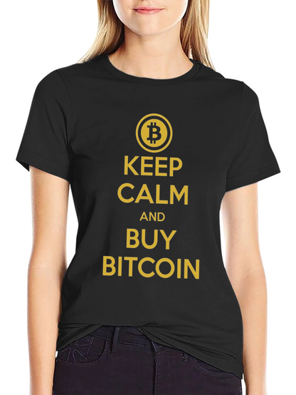 Keep Calm and Buy Bitcoin Black T-Shirt
