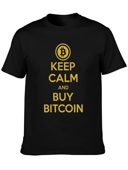 Keep Calm and Buy Bitcoin Black T-Shirt