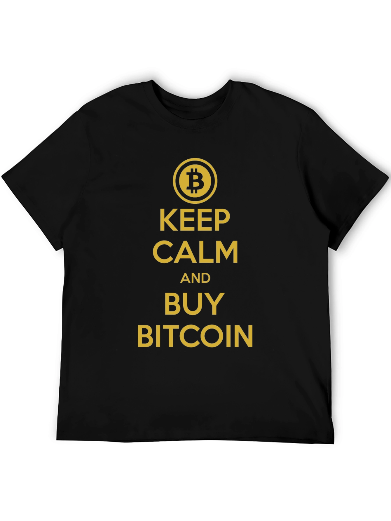 Keep Calm and Buy Bitcoin Black T-Shirt