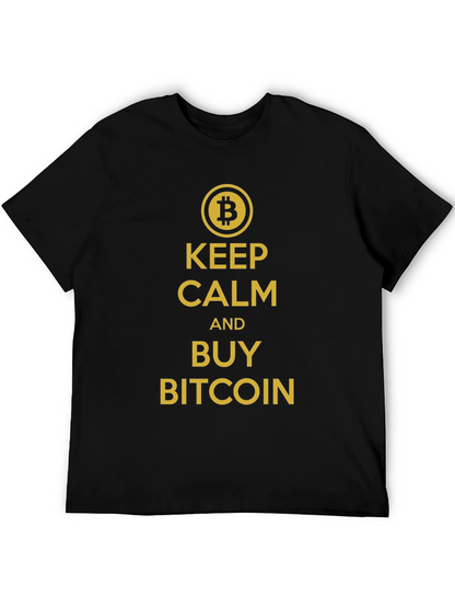 Keep Calm and Buy Bitcoin Black T-Shirt