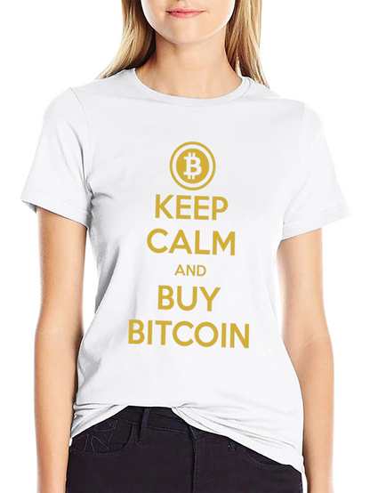 Keep Calm and Buy Bitcoin Black T-Shirt