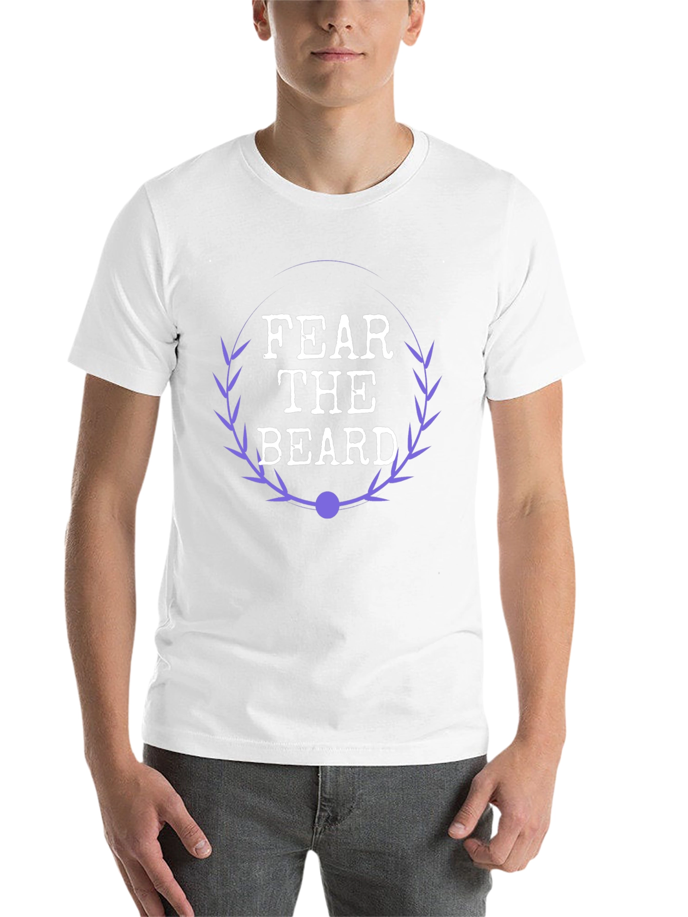 Fear The Beard Graphic Tee - Black Cotton Shirt