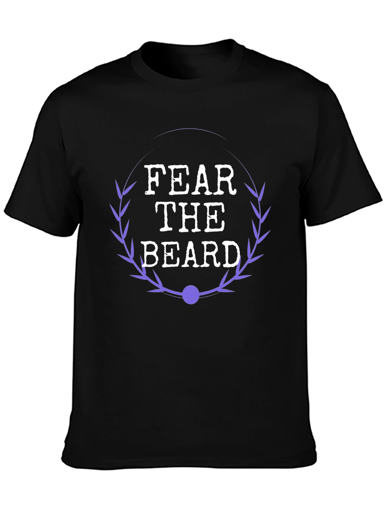 Fear The Beard Graphic Tee - Black Cotton Shirt