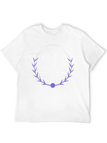 Fear The Beard Graphic Tee - Black Cotton Shirt