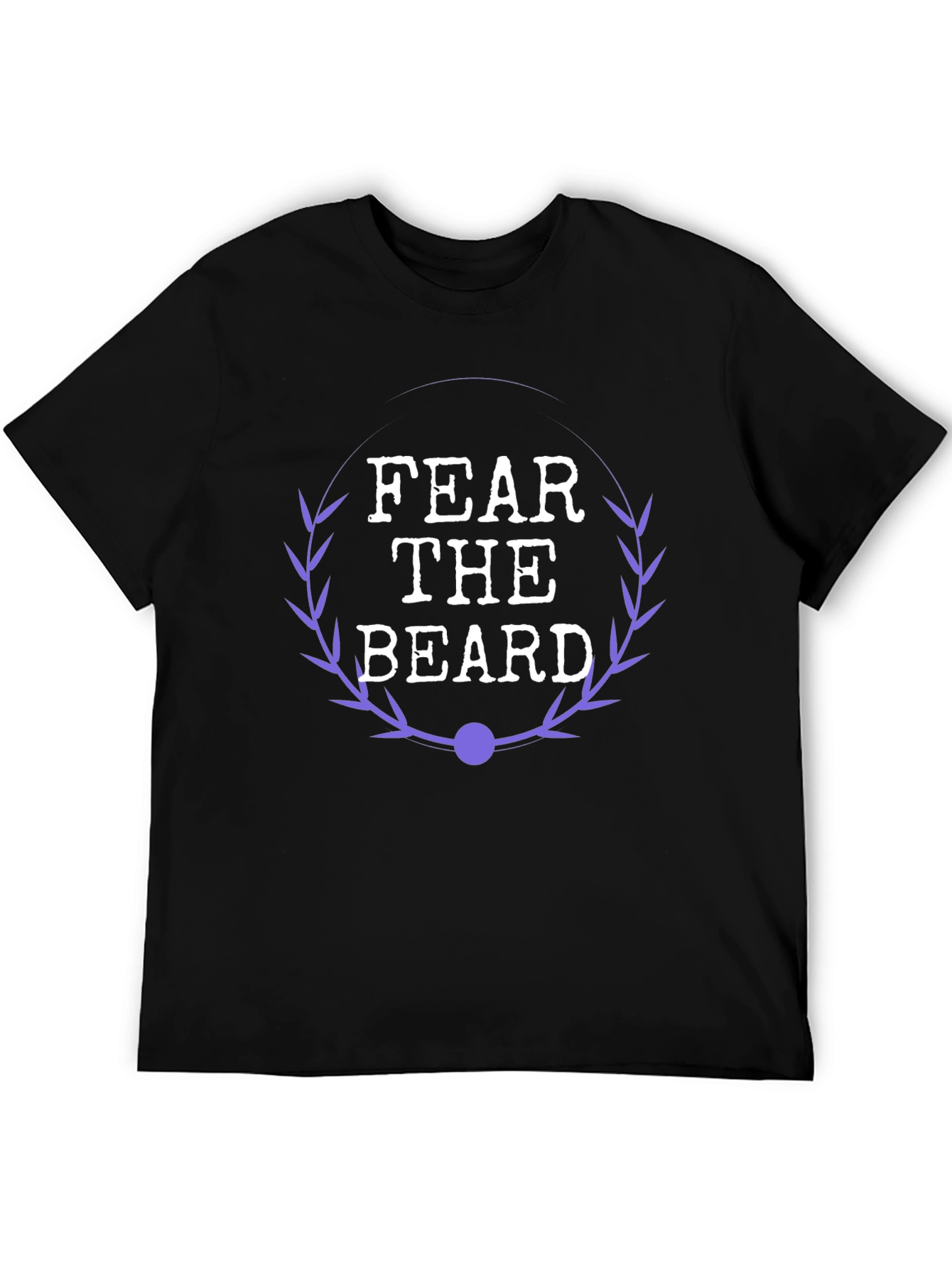 Fear The Beard Graphic Tee - Black Cotton Shirt