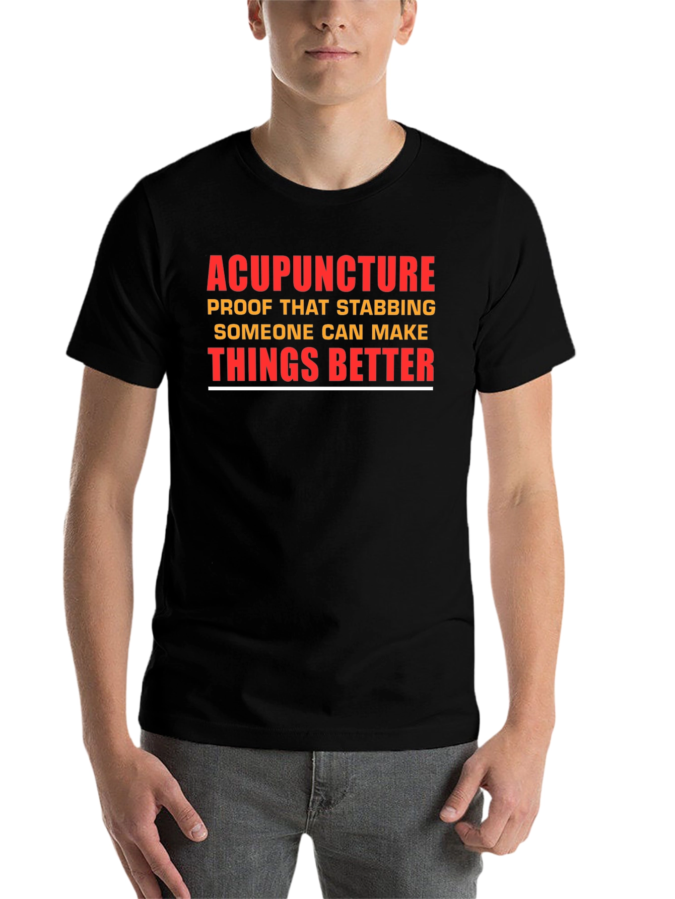 Acupuncture Stabbing T-Shirt - Funny Graphic Tee