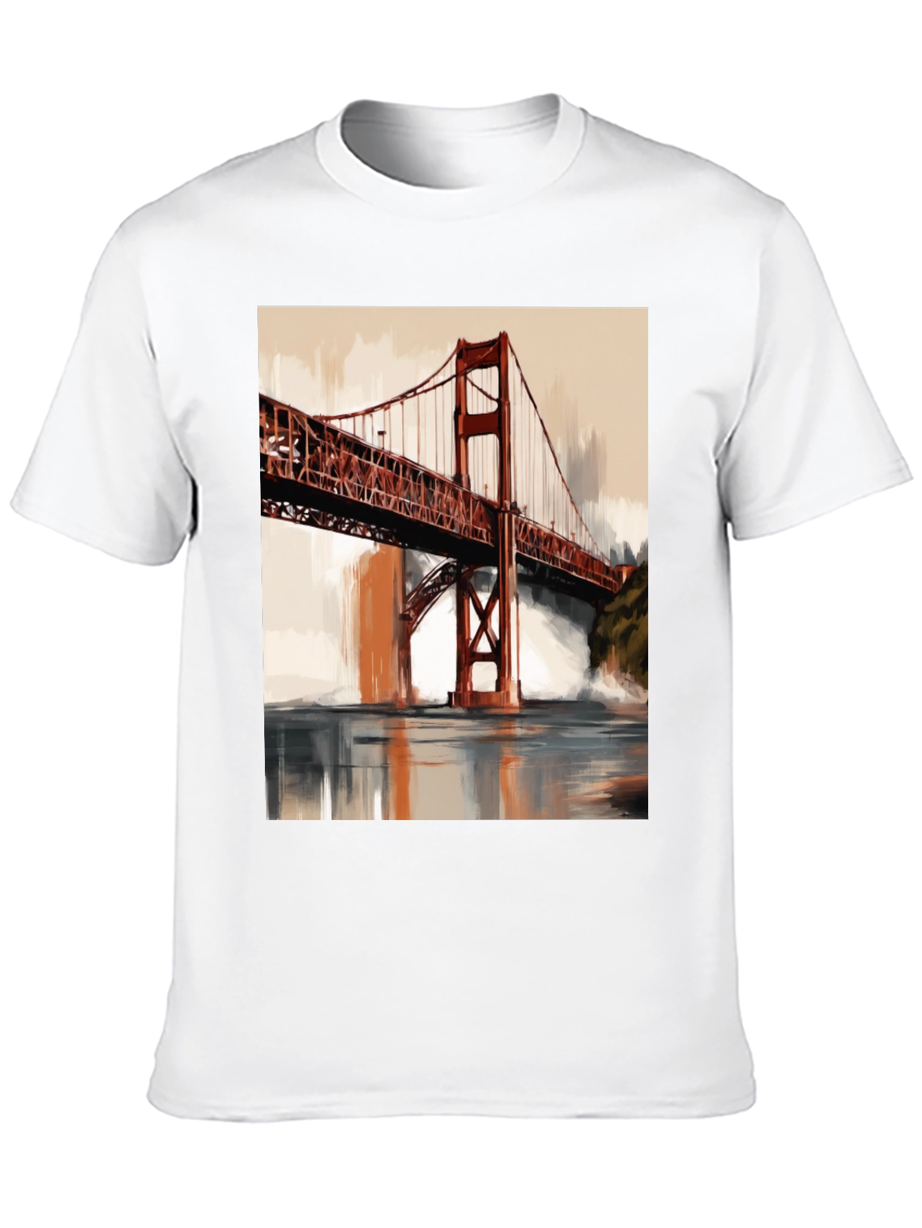 Golden Gate Bridge Art Print T-Shirt