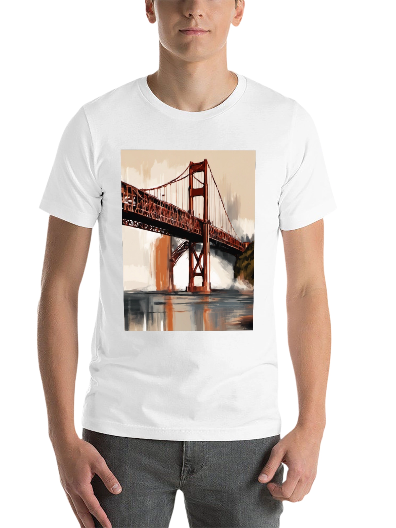 Golden Gate Bridge Art Print T-Shirt