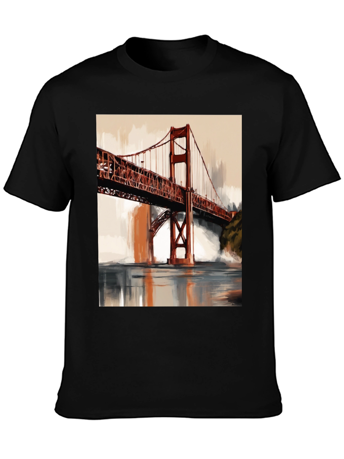 Golden Gate Bridge Art Print T-Shirt