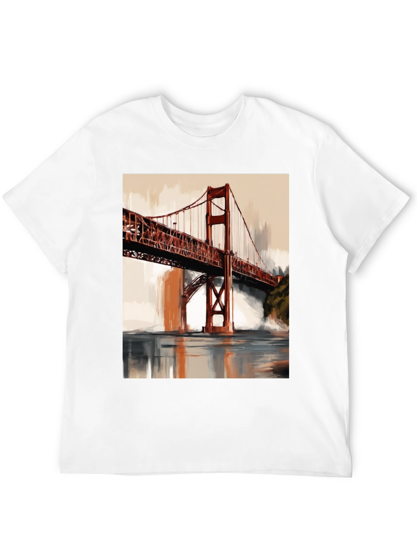 Golden Gate Bridge Art Print T-Shirt