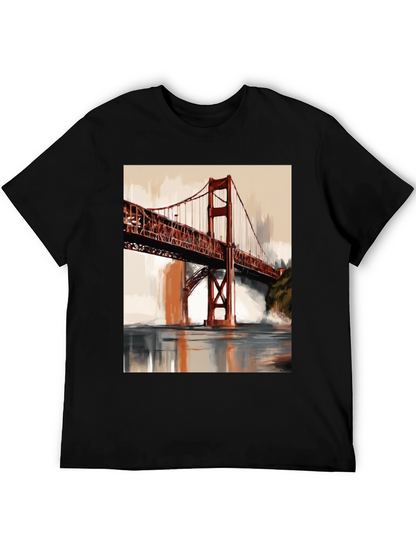Golden Gate Bridge Art Print T-Shirt
