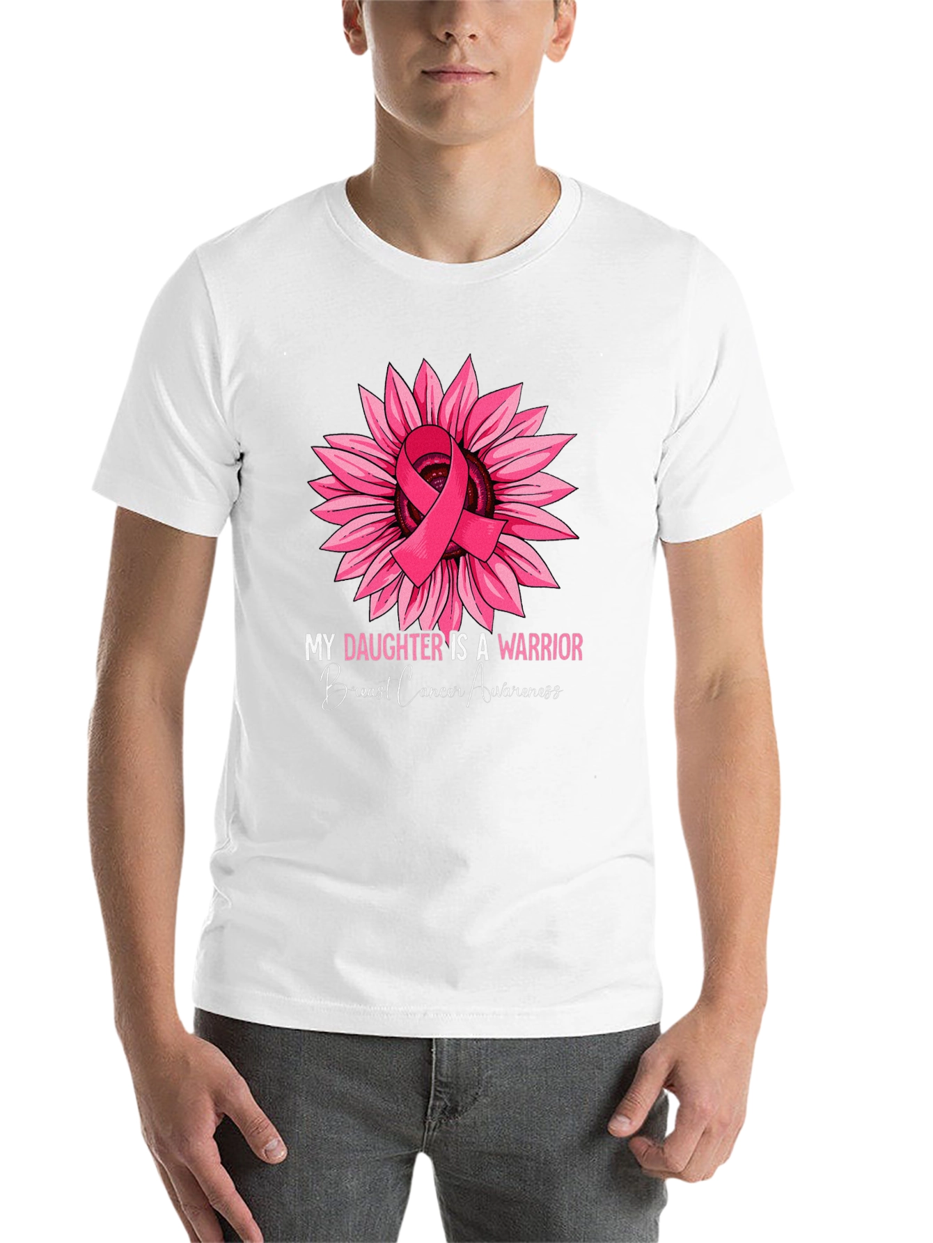 Breast Cancer Awareness Sunflower Warrior T-Shirt