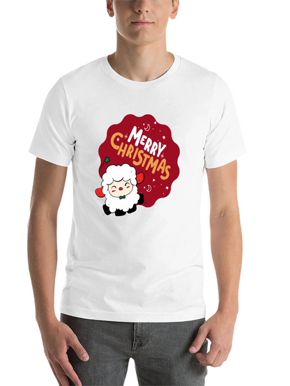 Merry Christmas Sheep Graphic Tee - Holiday Cheer
