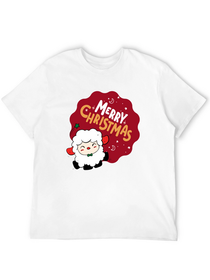 Merry Christmas Sheep Graphic Tee - Holiday Cheer