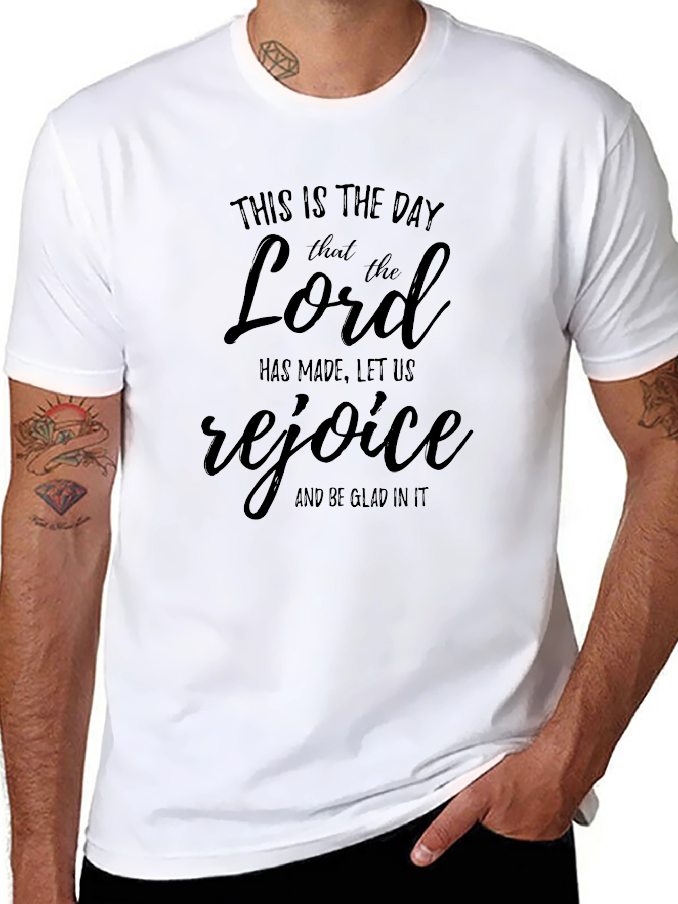Religious T-Shirt: Rejoice in the Lord