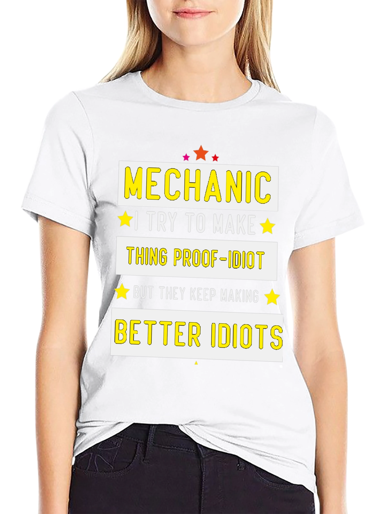 Mechanic Proof-Idiot Graphic T-Shirt